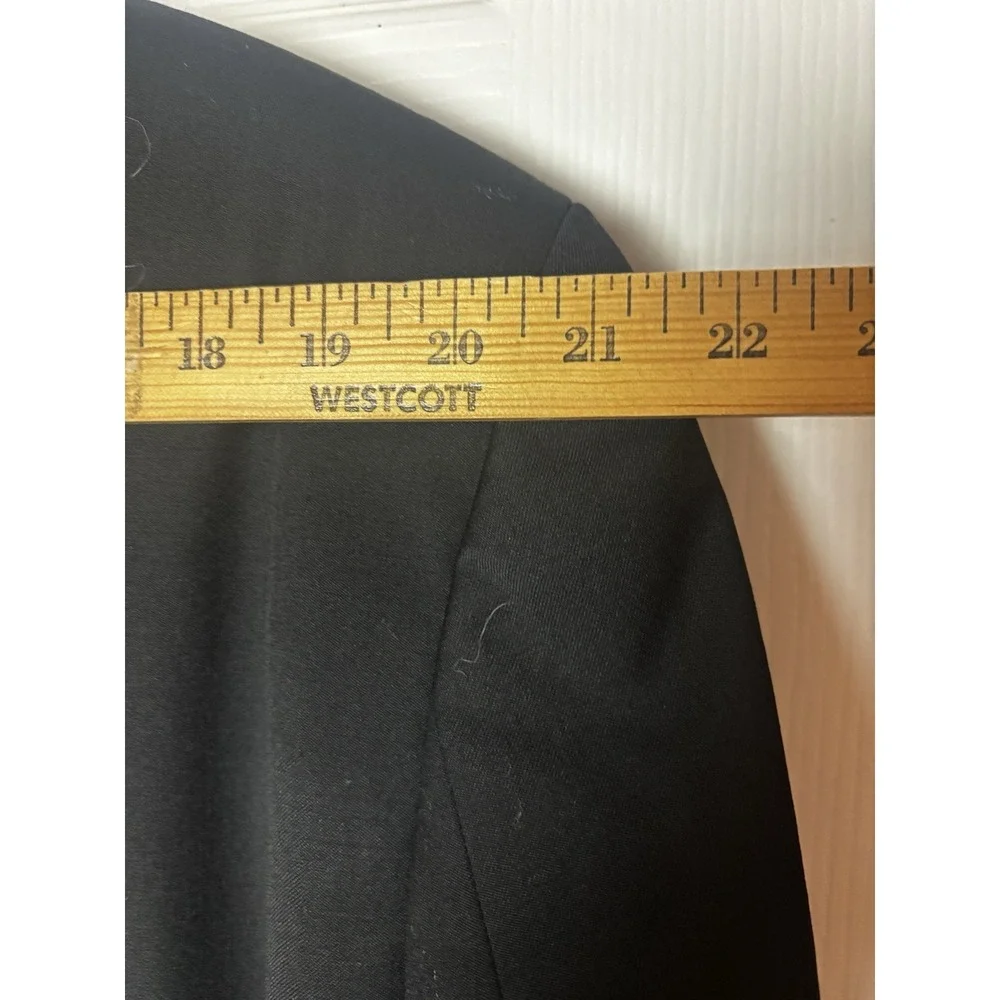 Ralph Lauren 50L Dark Navy 100% Wool 2 Btn Crest‎ Silver Button Blazer